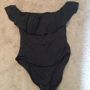 Trina Turk off the shoulder one piece swimsuit